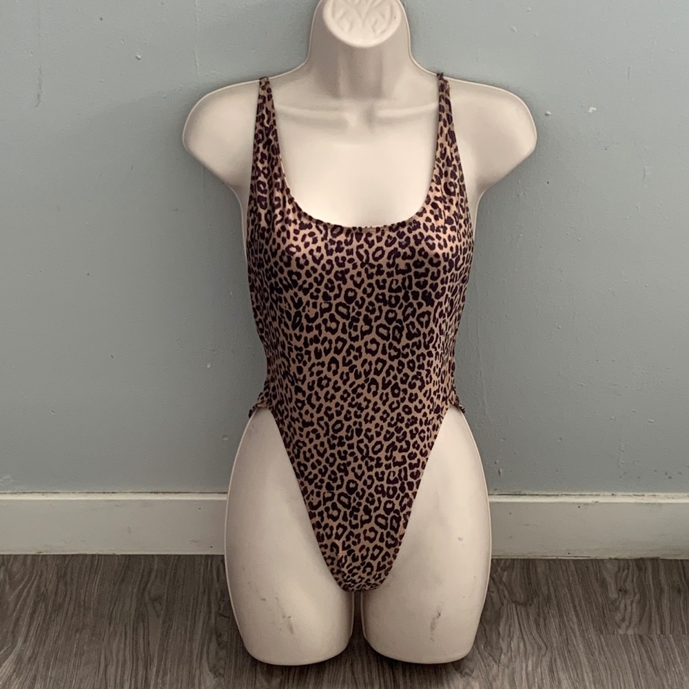 American Apparel Cheetah Swim One Piece